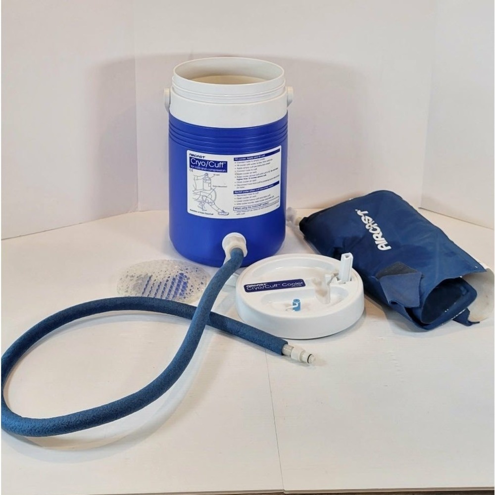 Aircast Cryo/Cuff Cold Therapy Cooler System Large Knee Cuff TESTED